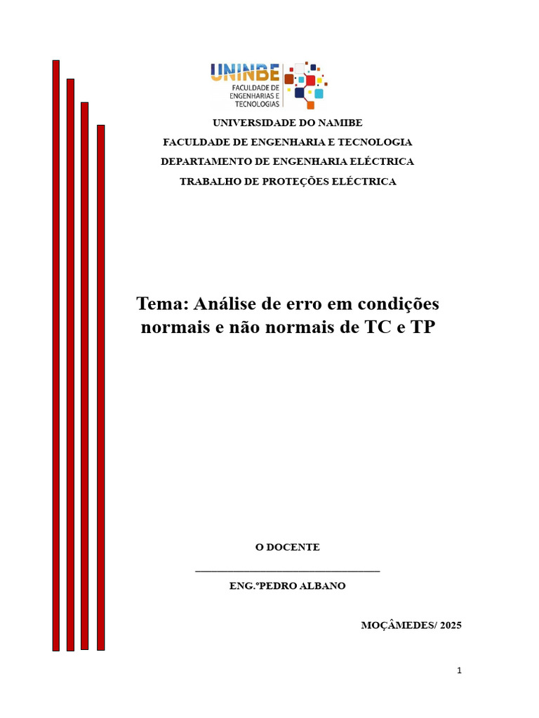 Tc e Tp | PDF | Transformador | Engenharia Elétrica