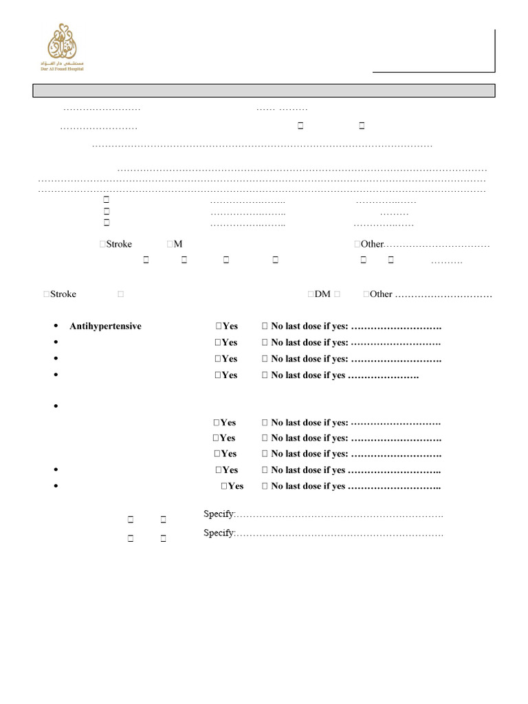 Acute Myocardial Infarction Assessment Form | PDF | Myocardial ...