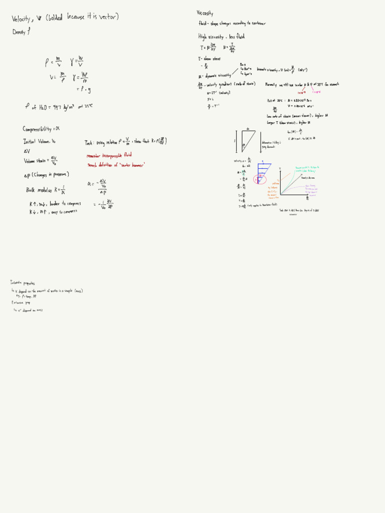 Fluid Mechanics Course Overview | PDF | Viscosity | Surface Tension