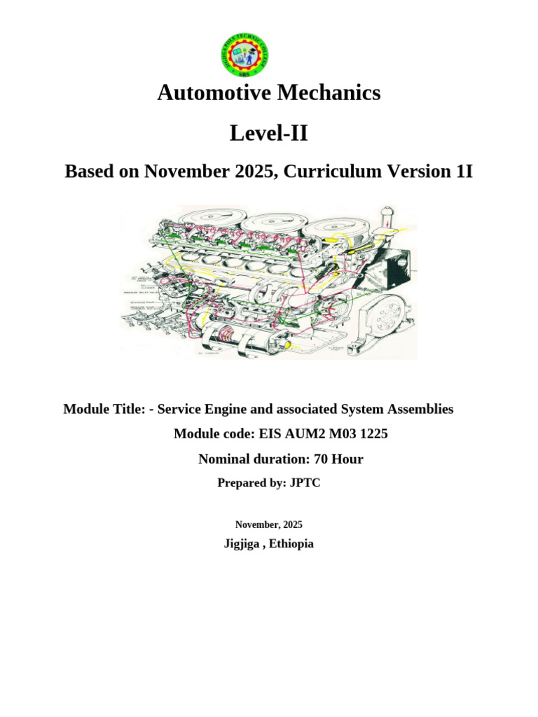 Automotive Engine Service Module Guide | PDF | Pump | Internal ...