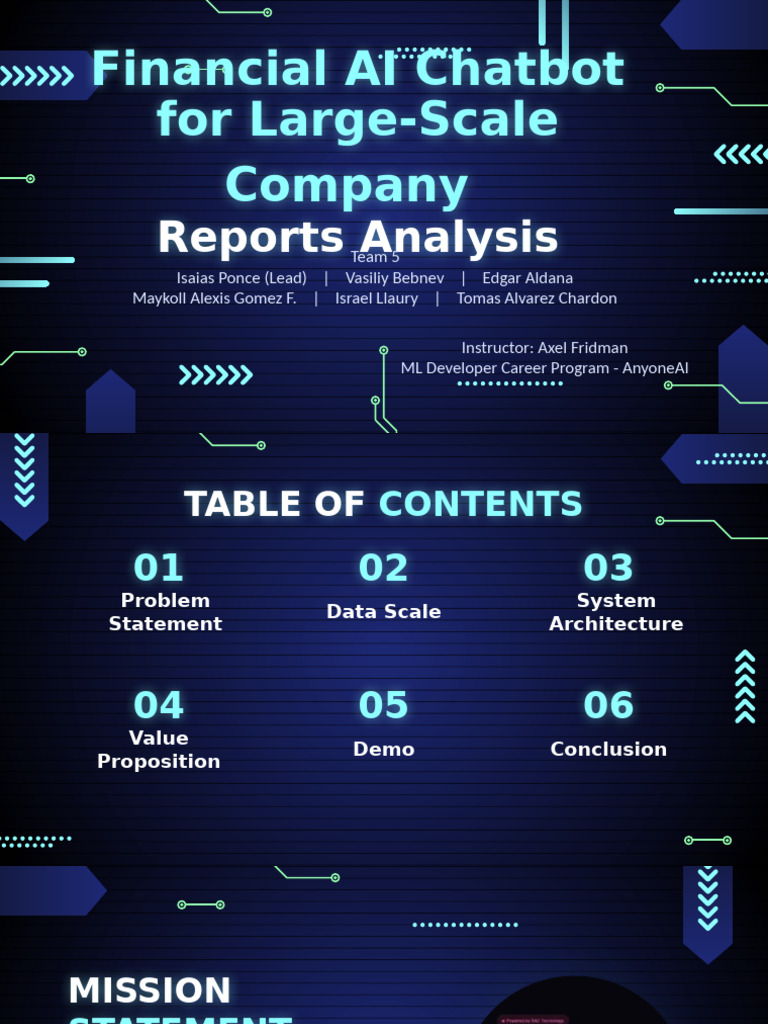 AI Chatbot for Financial Report Analysis | PDF | Information Technology ...