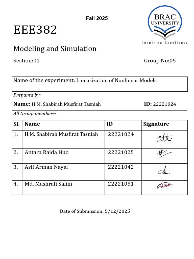 Linearization of Nonlinear Models | PDF | Nonlinear System | Function ...