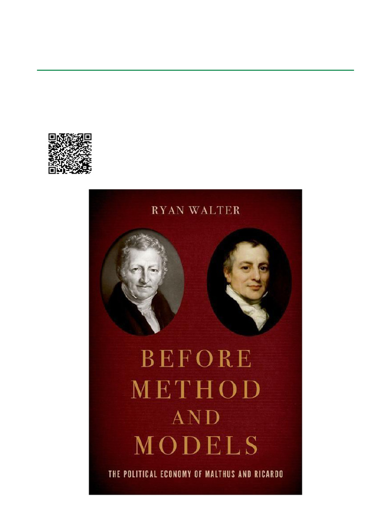 Before Method and Models The Political Economy of Malthus and Ricardo ...