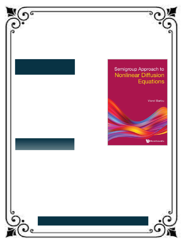 Semigroup Approach to Nonlinear Diffusion Equations 1st Edition Viorel ...