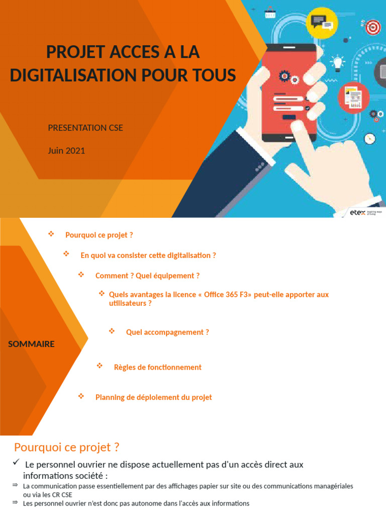Projet de Digitalisation pour Ouvriers | PDF | Informatique | Informatique
