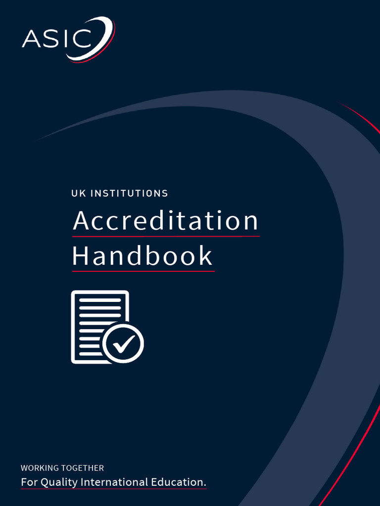 ASIC Accreditation Handbook for UK Institutions | PDF | Complaint