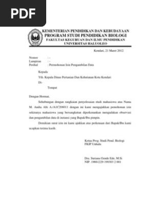 Surat Izin Observasi