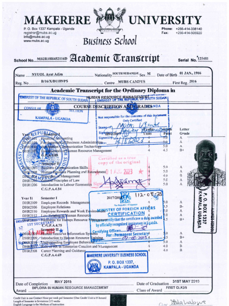 Academic Transcript | PDF