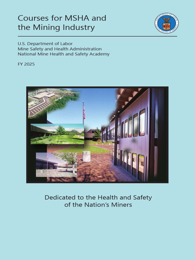 MSHA Mining Safety Training Courses 2025 | PDF | Microsoft Excel | Mining