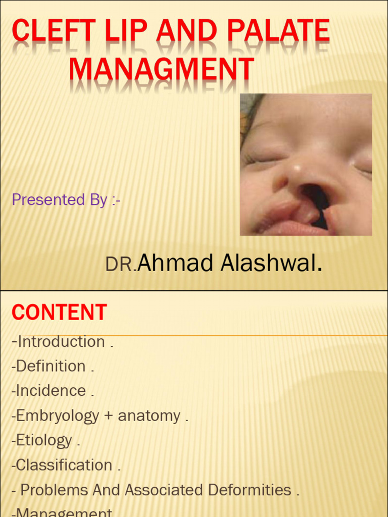Cleft Lip and Palate Overview Guide | PDF | Medical Specialties | Human ...
