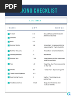 BLC Packing List for Soldiers | PDF | Military Uniforms | Clothing