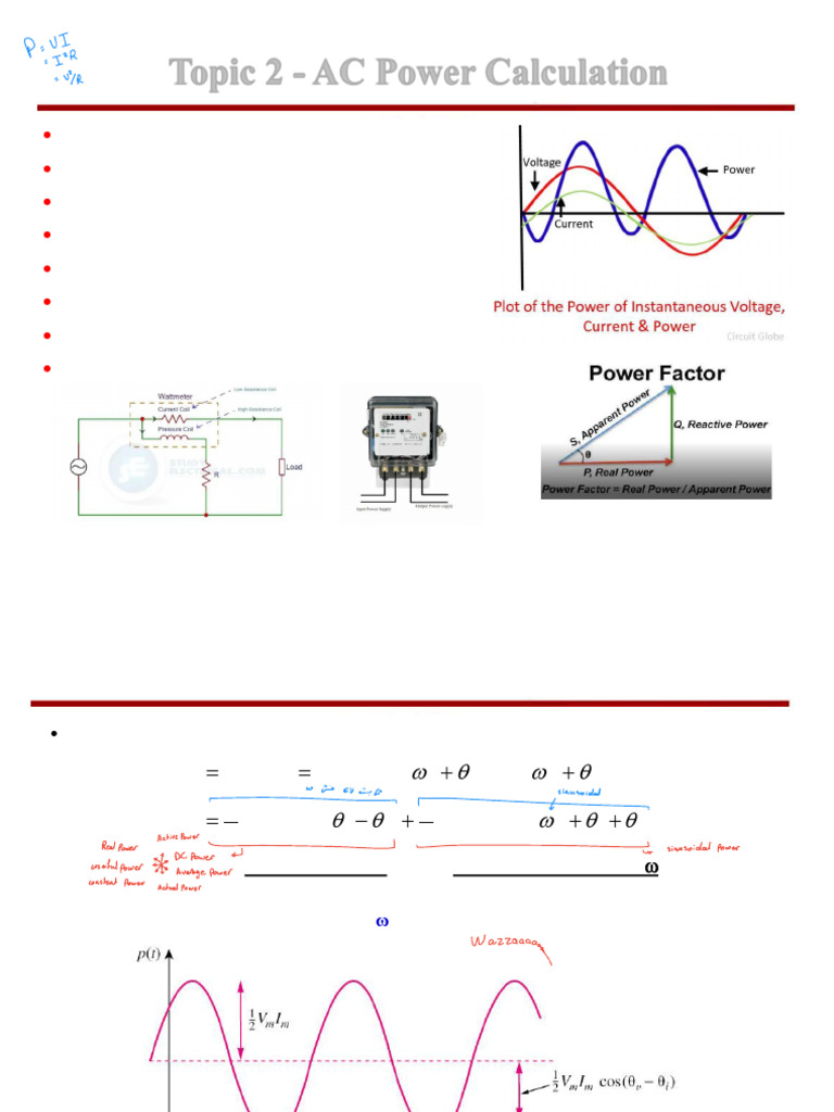 Topic 8-AC Power (3) | PDF | Ac Power | Physical Quantities