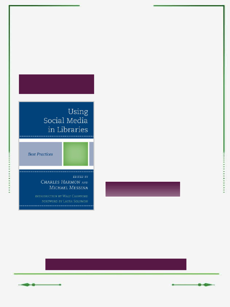 Using Social Media in Libraries Best Practices 1st Edition Charles ...