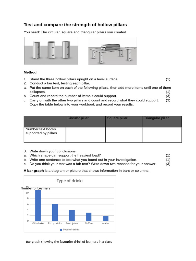 Test and Compare the Strength of Hollow Pillars | PDF | Column | Drink