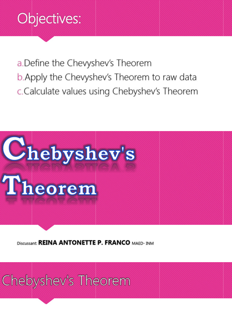 Understanding Chebyshev's Theorem | PDF | Standard Deviation | Mean