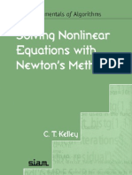 Solving Nonlinear Equations With Newton 039 s Method Fundamentals of Algorithms