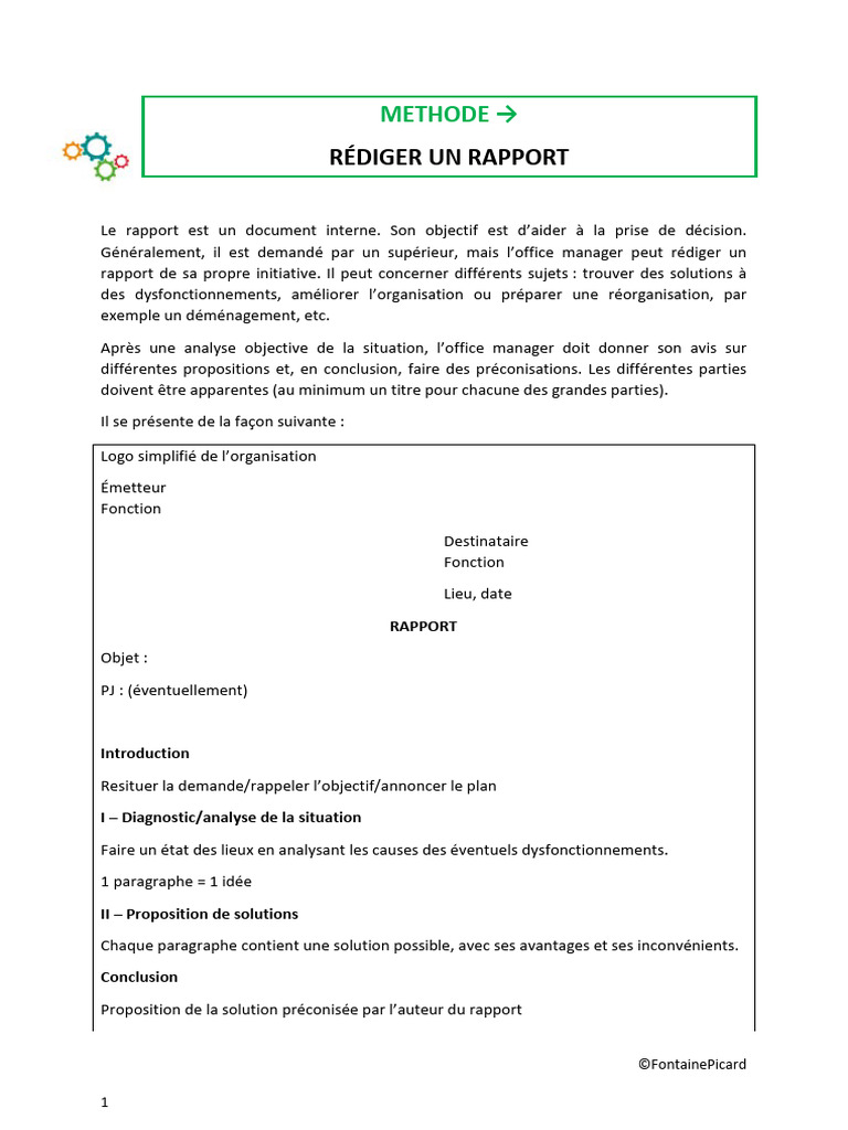 Guide de rédaction d'un rapport efficace | PDF