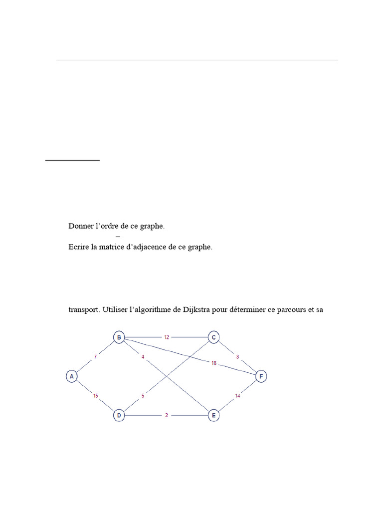 Algorithme de Dijkstra et applications pratiques | PDF