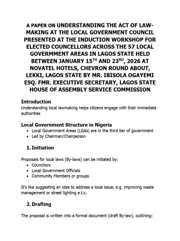 Local Government Lawmaking Process Guide | PDF | Bill (Law) | Committee
