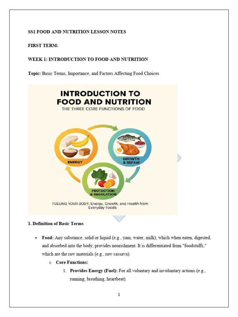 Food and Nutrition Basics Overview | PDF | Carbohydrates | Fat