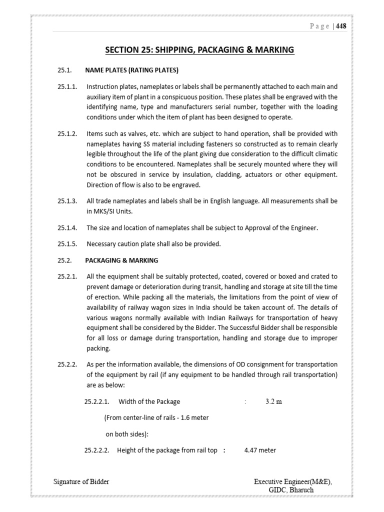 Shipping and Packaging Guidelines | PDF | Track Gauge | Rail Transport