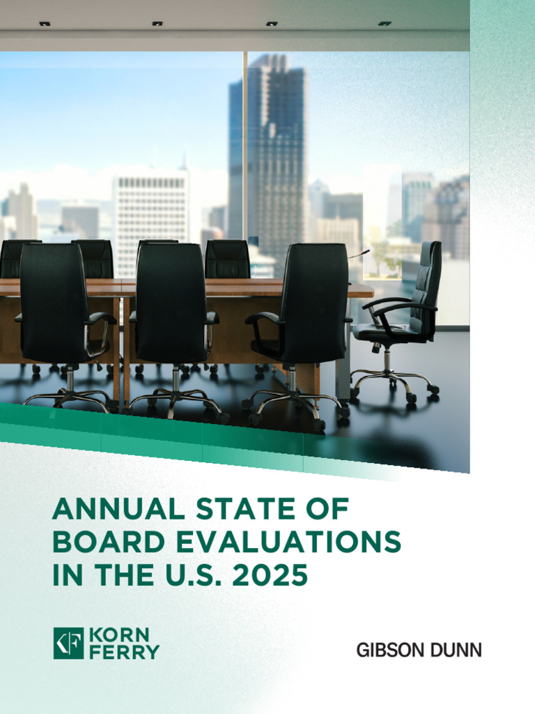 2025 U.S. Board Evaluations Report | PDF | Evaluation | Governance