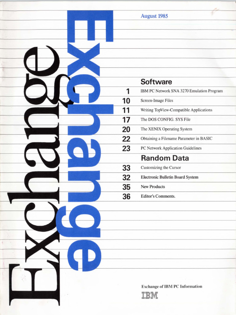 IBM PC Network SNA 3270 Emulation Guide | PDF | Personal Computers ...
