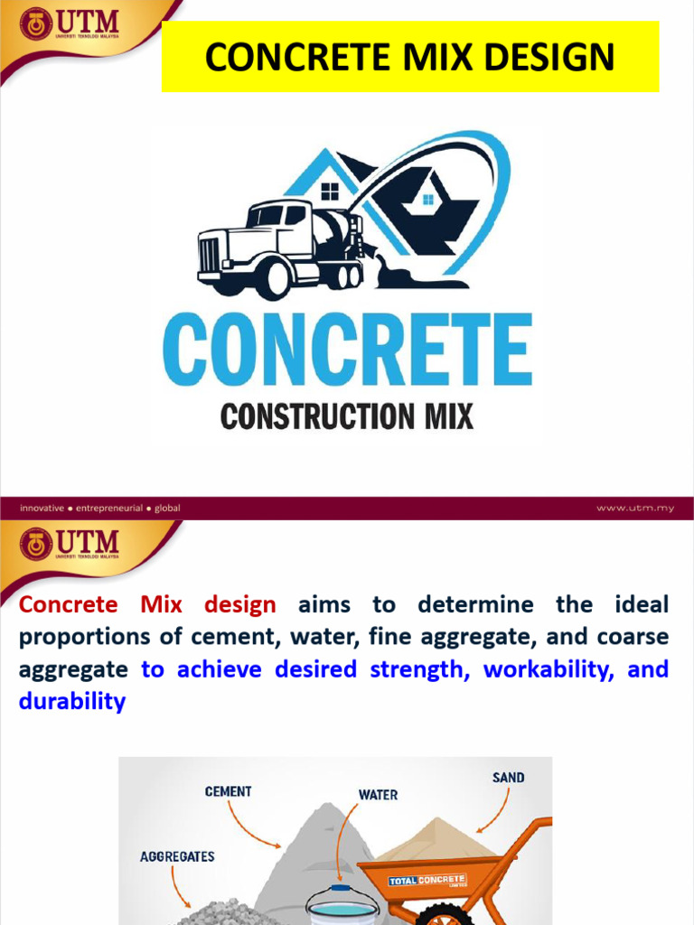 Concrete Mix Design Fundamentals | PDF | Concrete | Building Engineering