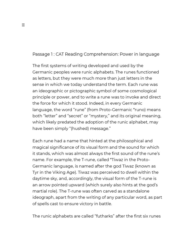 Understanding Germanic Runes and Their Power | PDF | Runes | Western ...