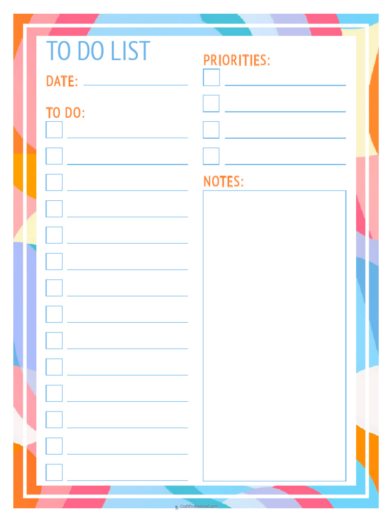 To Do List Outline | PDF