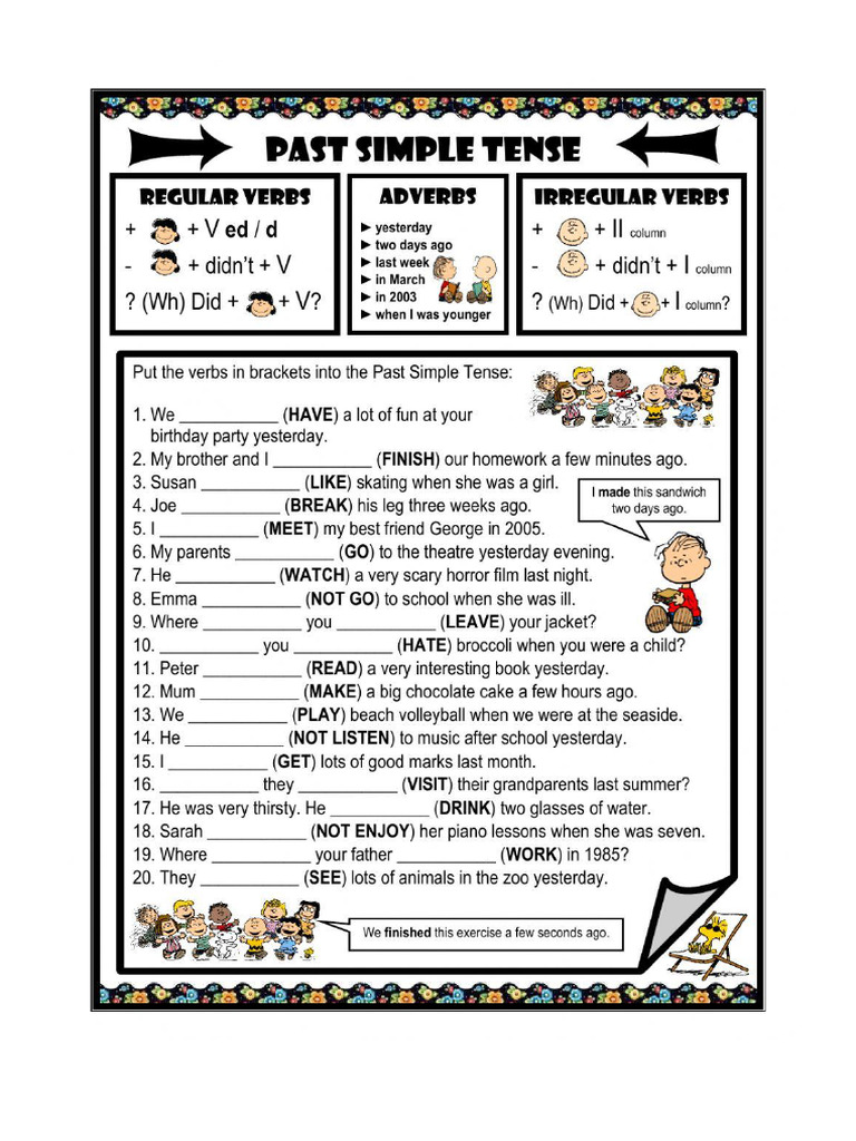 Worksheet Past Tense | PDF