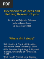 Download Development of Ideas and Refining Research Topics by hjaromptb SN98281 doc pdf