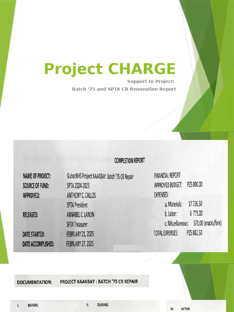 Project CHARGE Completion Report | PDF