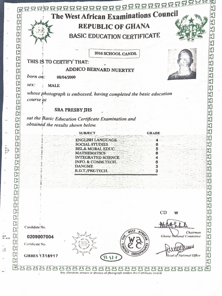 BECE | PDF