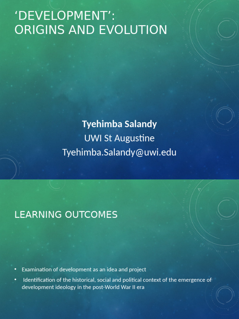 Evolution of Development Ideology | PDF