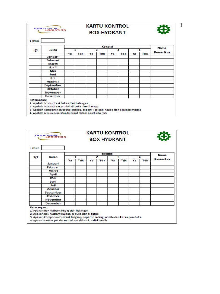 Checklist Hydrant | PDF