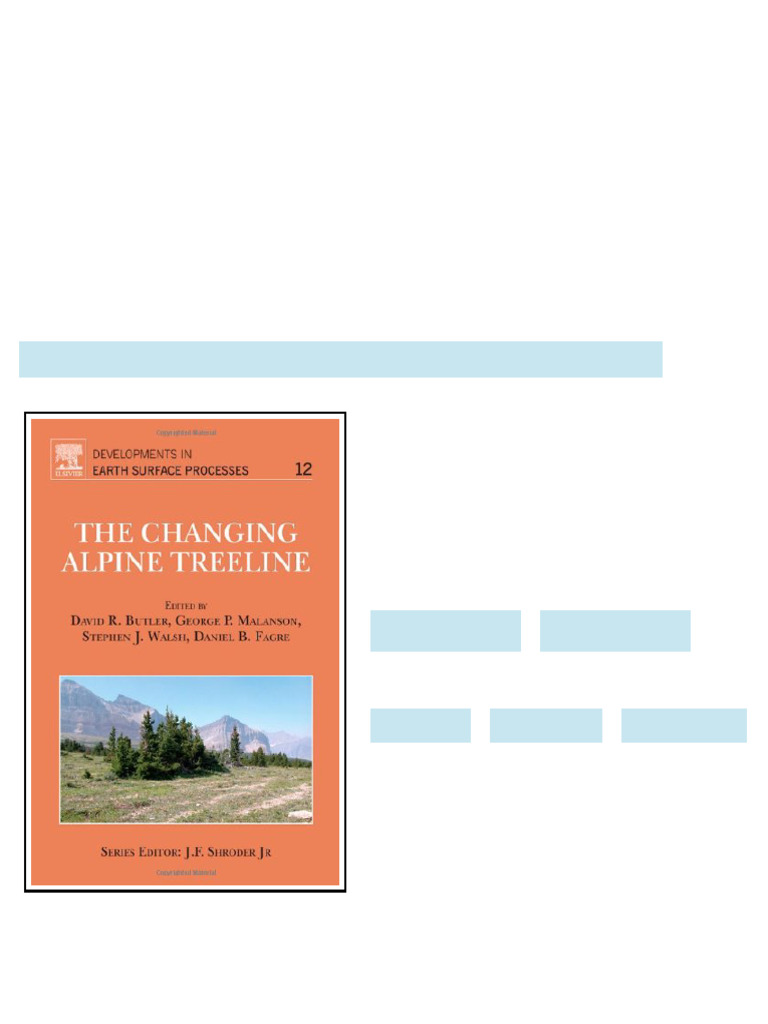 (Ebook) The Changing Alpine Treeline: The Example of Glacier National ...