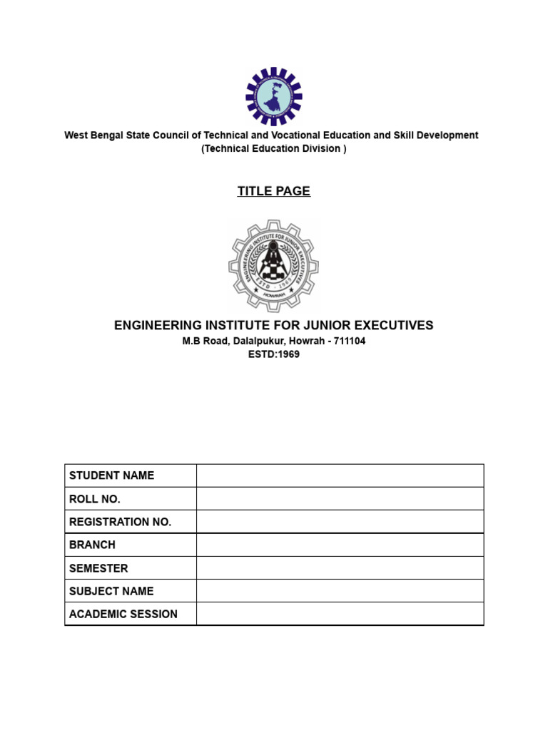 Engineering Institute for Junior Executives | PDF