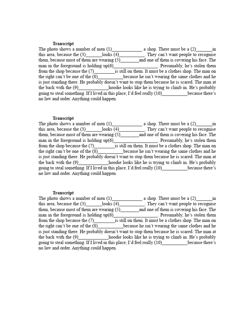 Unit 8G Transcript | PDF