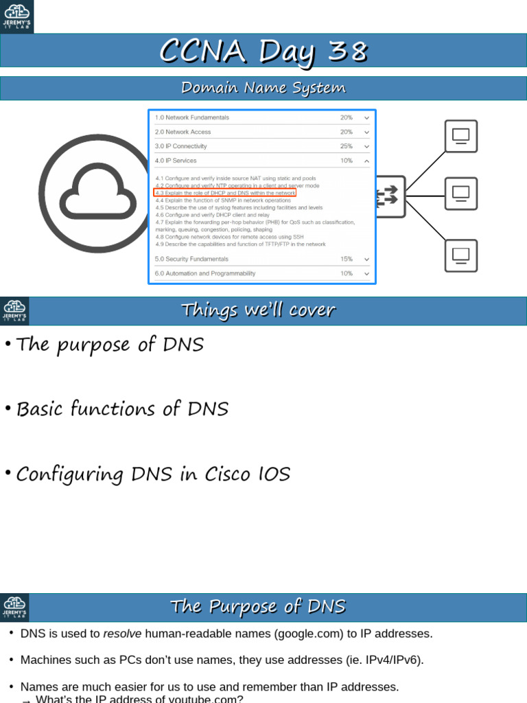 Understanding DNS in Cisco IOS | PDF | Domain Name System | Ip Address