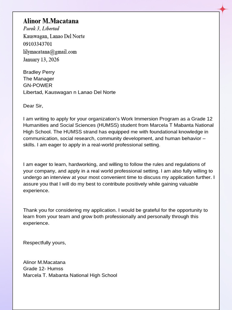 Yellow Red Gradient Simple Job Application Cover Letter_20260114_123819 ...