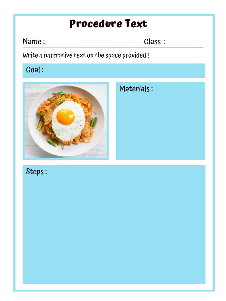 Narrative Text Writing Procedure | PDF