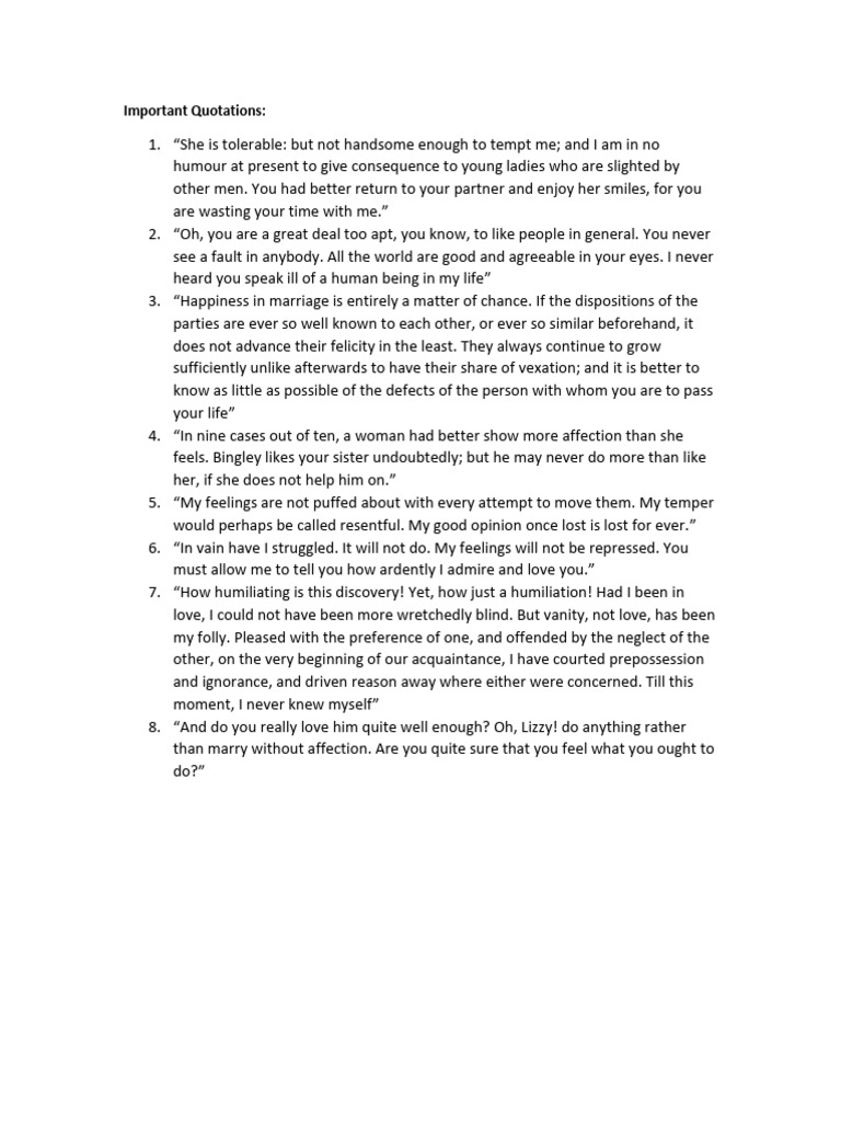 Important Quotations | PDF
