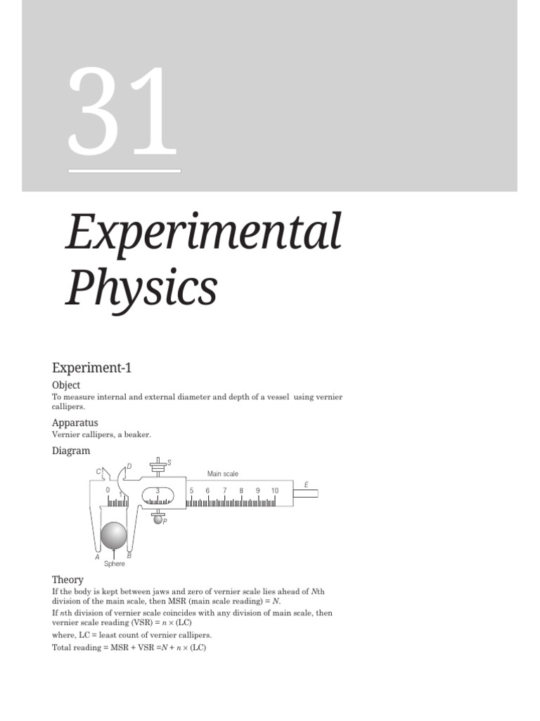 Experimental Physics | PDF | Pendulum | Physical Quantities