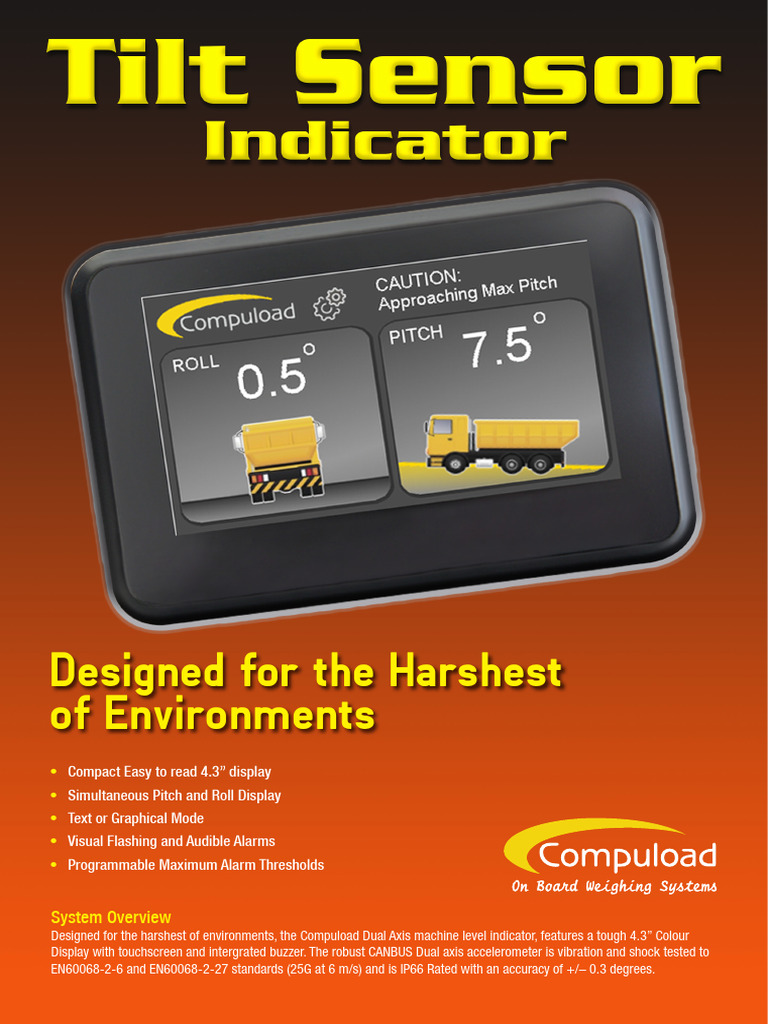 Compuload Dual Axis Tilt Sensor System | PDF