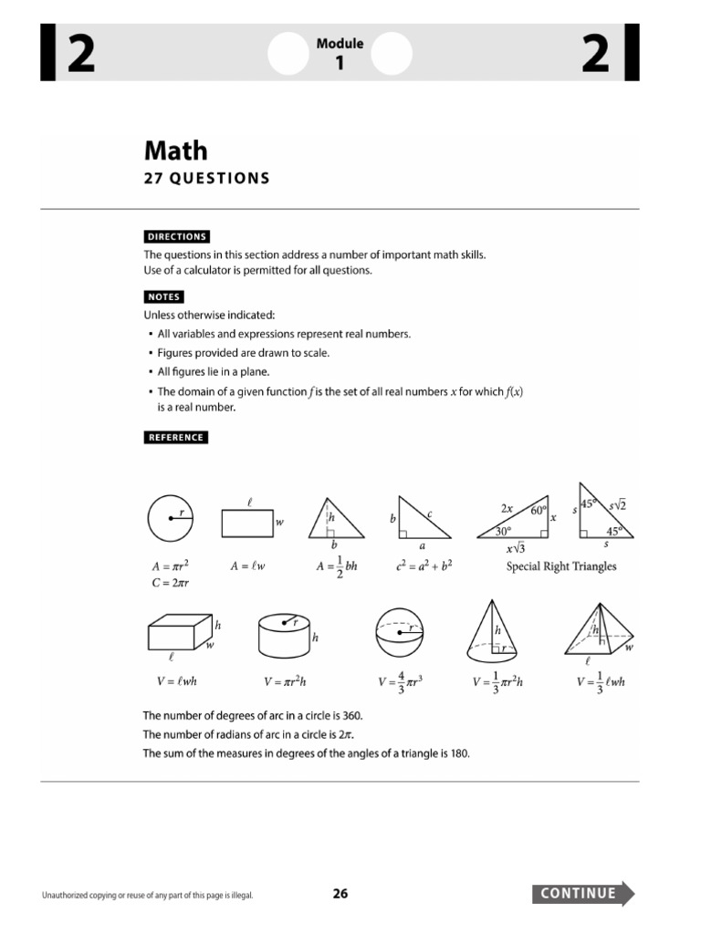 Math Skills Assessment: 27 Questions | PDF | Circle | Mathematics
