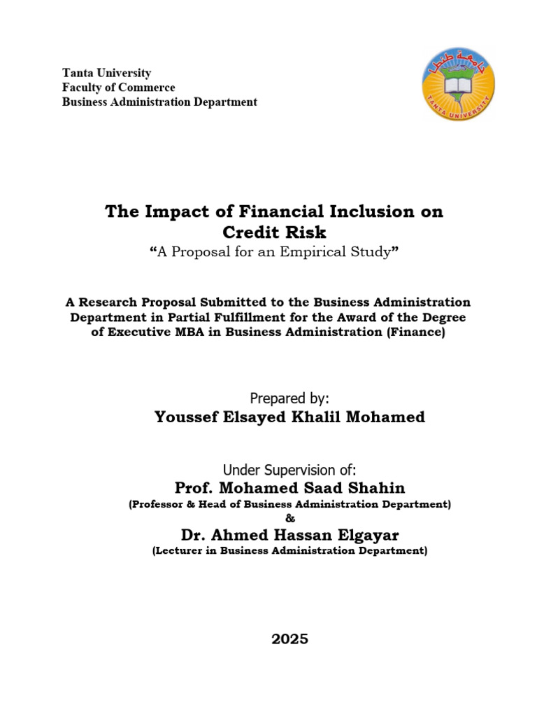 Financial Inclusion's Impact on Credit Risk | PDF | Financial Risk ...