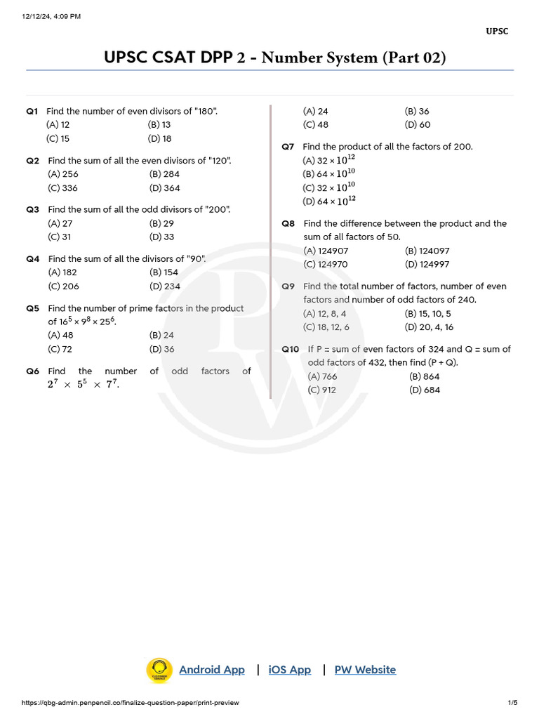 6762a9ada10d1f8fa0960b3b - ## - Maths - DPP 02 | PDF | Discrete ...