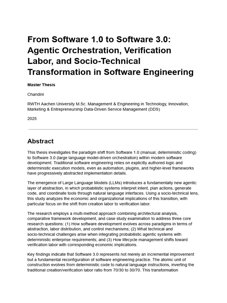 Software 3.0: Evolution in Engineering | PDF | System | Artificial ...
