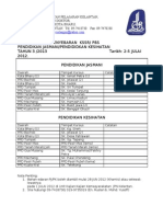 Jadual Kursus